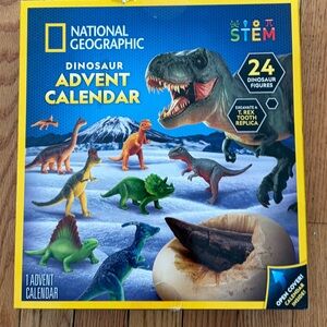National Geographic Dinosaur Advent Calendar - Blue and Yellow